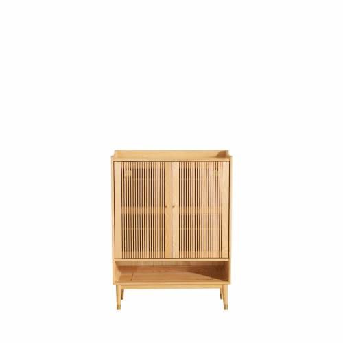 Cole Shoe Cabinet / Console Table - W800 - Oak Wood